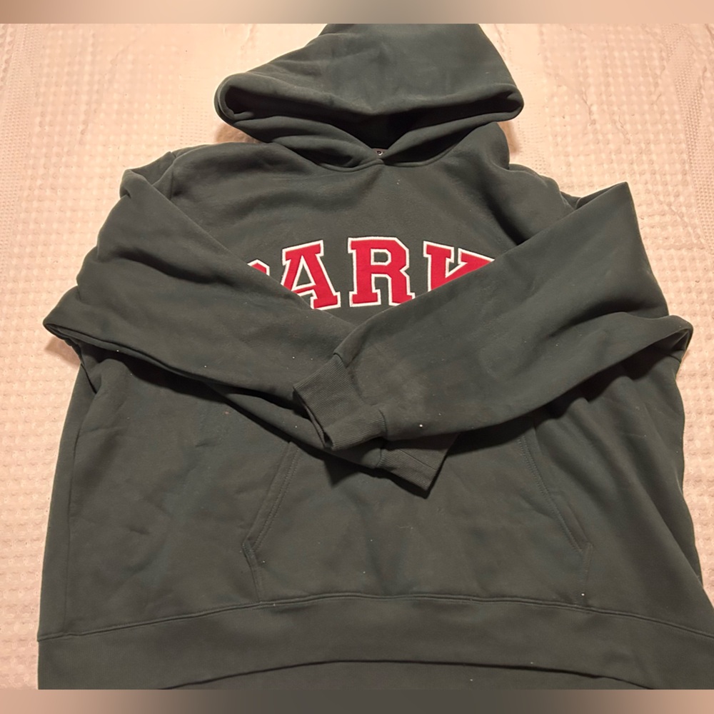 Parke Holiday Varsity Hoodie Forest + Maroon Size XXL - Picture 3 of 14